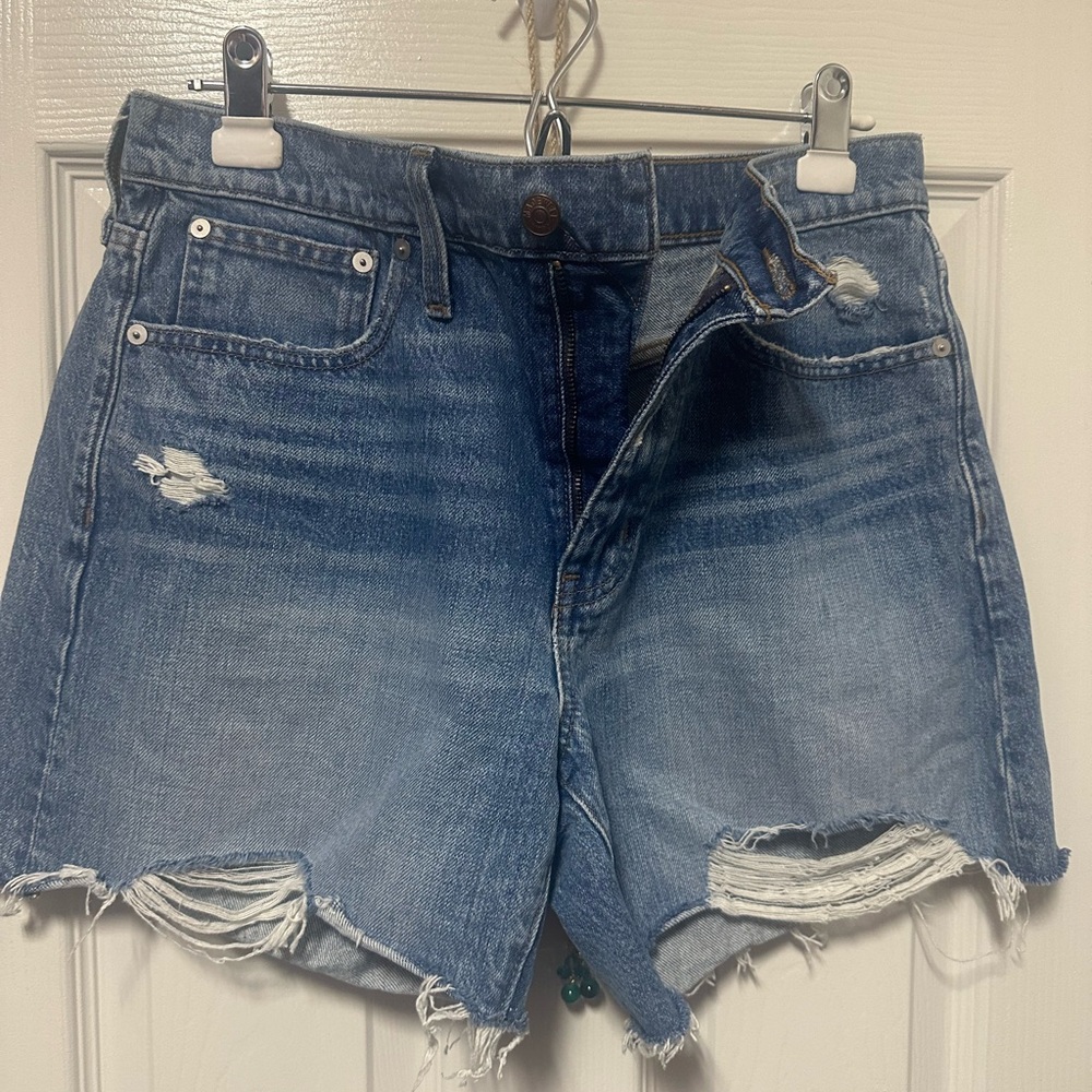 Madewell Relaxed Mid Rise Denim Shorts